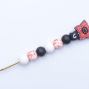 Horror Demon Crochet Hook / Crochet Hook / Silicone Bead Crochet Hook