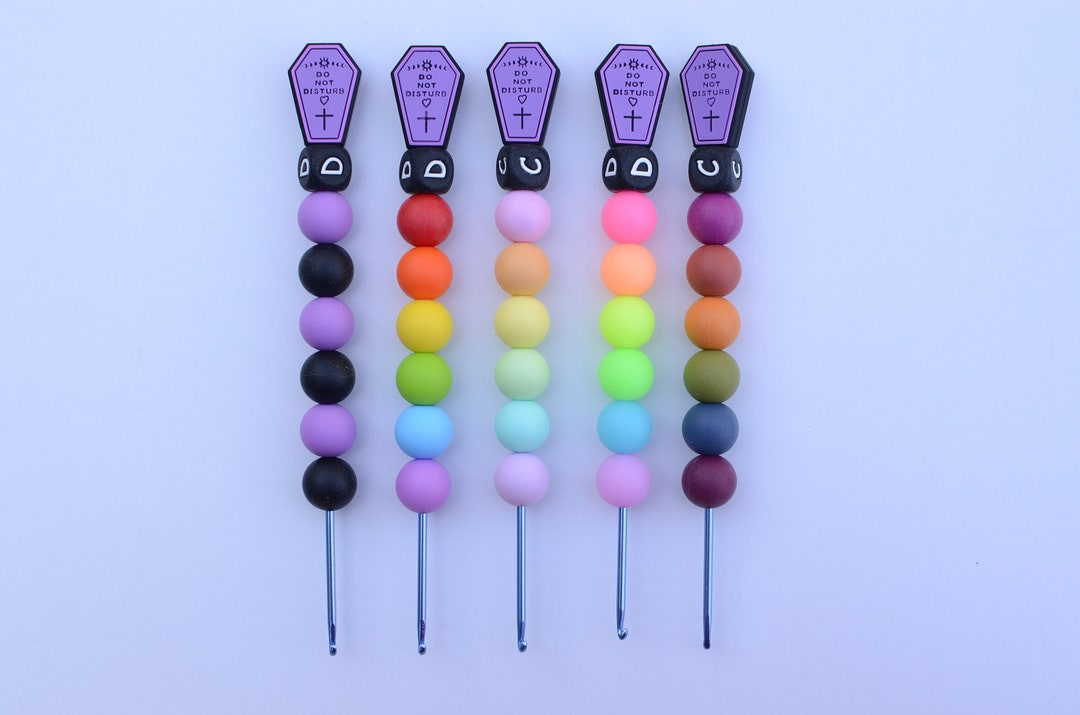 Purple Coffin Do Not Disturb Crochet Hook / Halloween Crochet Hook ...