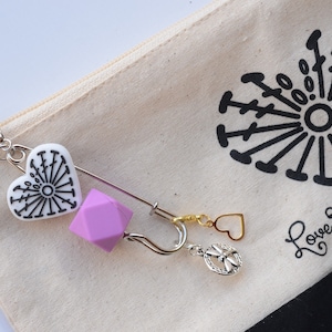 Small/Large Knit Stopper and Stitch Marker Holder