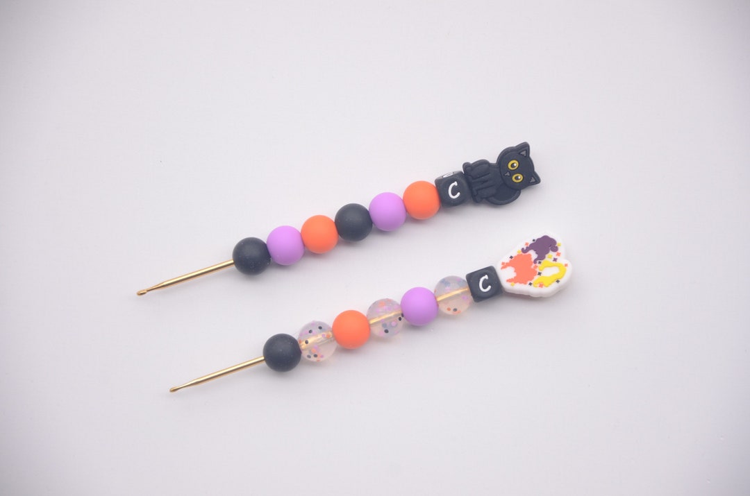 Halloween Witch Movie Cat Set Crochet Hook / Crochet Hook / Silicone ...