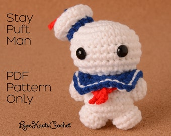 Marshmallow Man Amigurumi Virkmönster Endast PDF