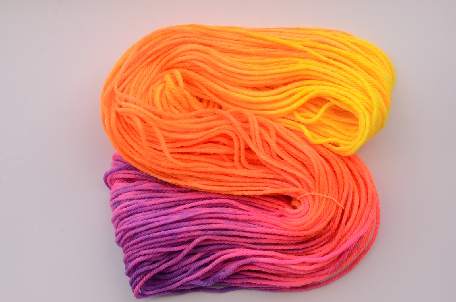 Buy Neon Sunset Hand Dyed Yarn / Ready to Ship / Bulky Weight / Online