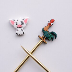Knit Stoppers Set / Pig Friend and Silly Chicken