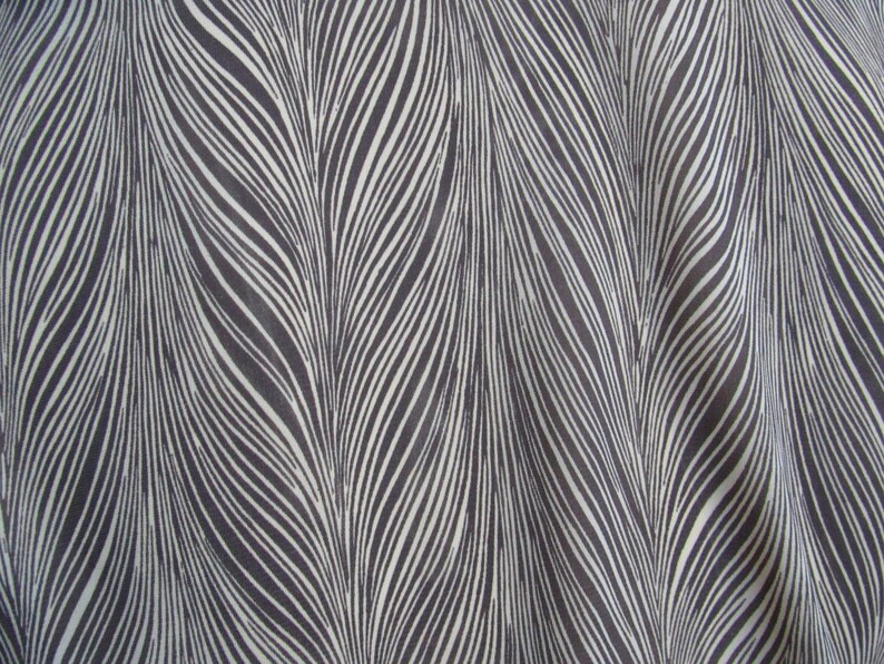 Vintage 80s Abstract Print Sheer Dress Nylon Modest Dress Day Dress Secretary Dress image 10