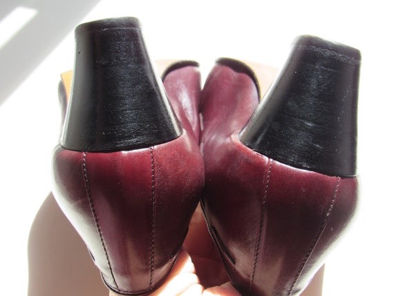 Vintage 1980s Gucci Loafers Block Heel Womens Pre… - image 5