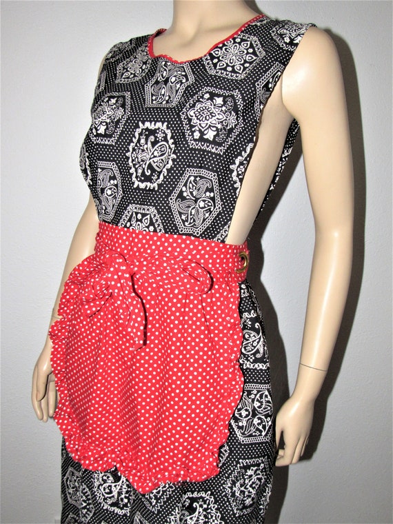 Vintage 70s Apron Dress Made in Japan