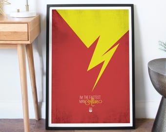 Flash - Justice League of America Minimalist print
