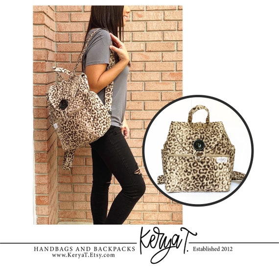 fabric backpack purse