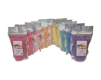 Christmas Bath Salts | 4lb Bags | Choose Scent | 25 Holiday Scents | Bathing | Body Care | Beauty | Relaxation | Spa | Manicure | Pedicure