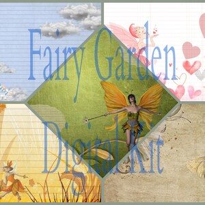 The Fairy Garden Digital Pages and Ephemera Printable Journal Kit