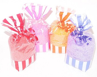 Candy Stripe Fantasy Floral Bath Salts Gift Bag ~Gifts - Wedding + Shower Favors