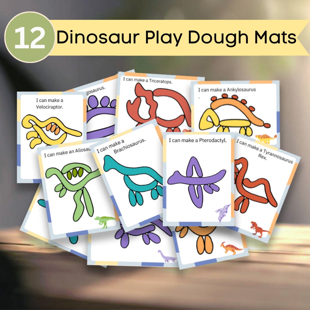 12-dinosaur-play-dough-mats-play-doh-mats-instant-download-editable-template-to-change-text-available-etsy for Free Printable Dinosaur Playdough Mats 12 Dinosaur Play Dough Mats, Play-doh Mats, Instant Download, Editable Template to Change Text Available - Etsy for Free Printable Dinosaur Playdough Mats