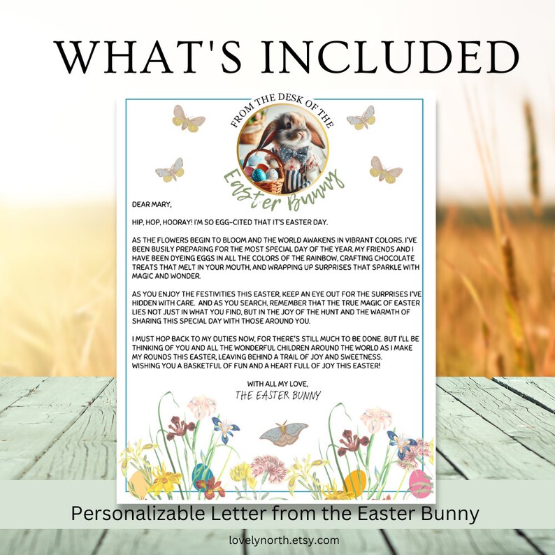 EDITABLE Official Easter Bunny Letter From the Desk of the Easter Bunny ...