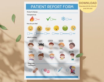 Doctor Forms Printable Kids Pretend Play Doctor Dramatic - Etsy