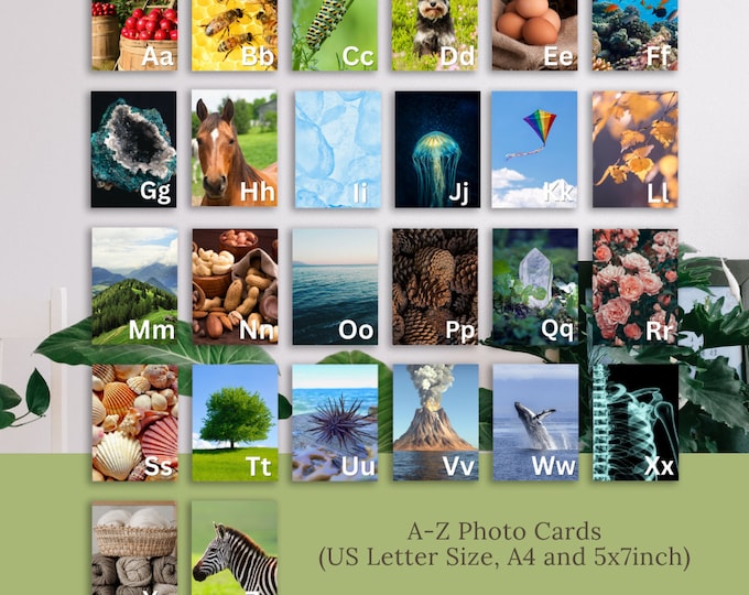 Nature Alphabet Uppercase, Instant Download, Digital Prints - Etsy Canada