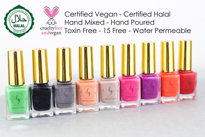 Halal & Vegan Certified NAIL POLISH LACQUER 100 Water Etsy