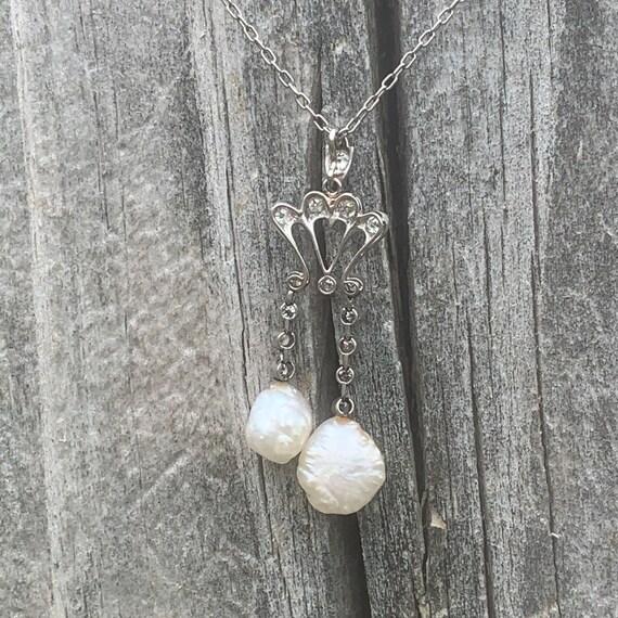 Pearl Necklace | Edwardian Jewelry | Edwardian Ne… - image 3