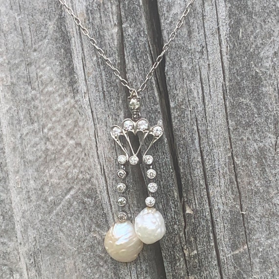 Pearl Necklace | Edwardian Jewelry | Edwardian Ne… - image 2