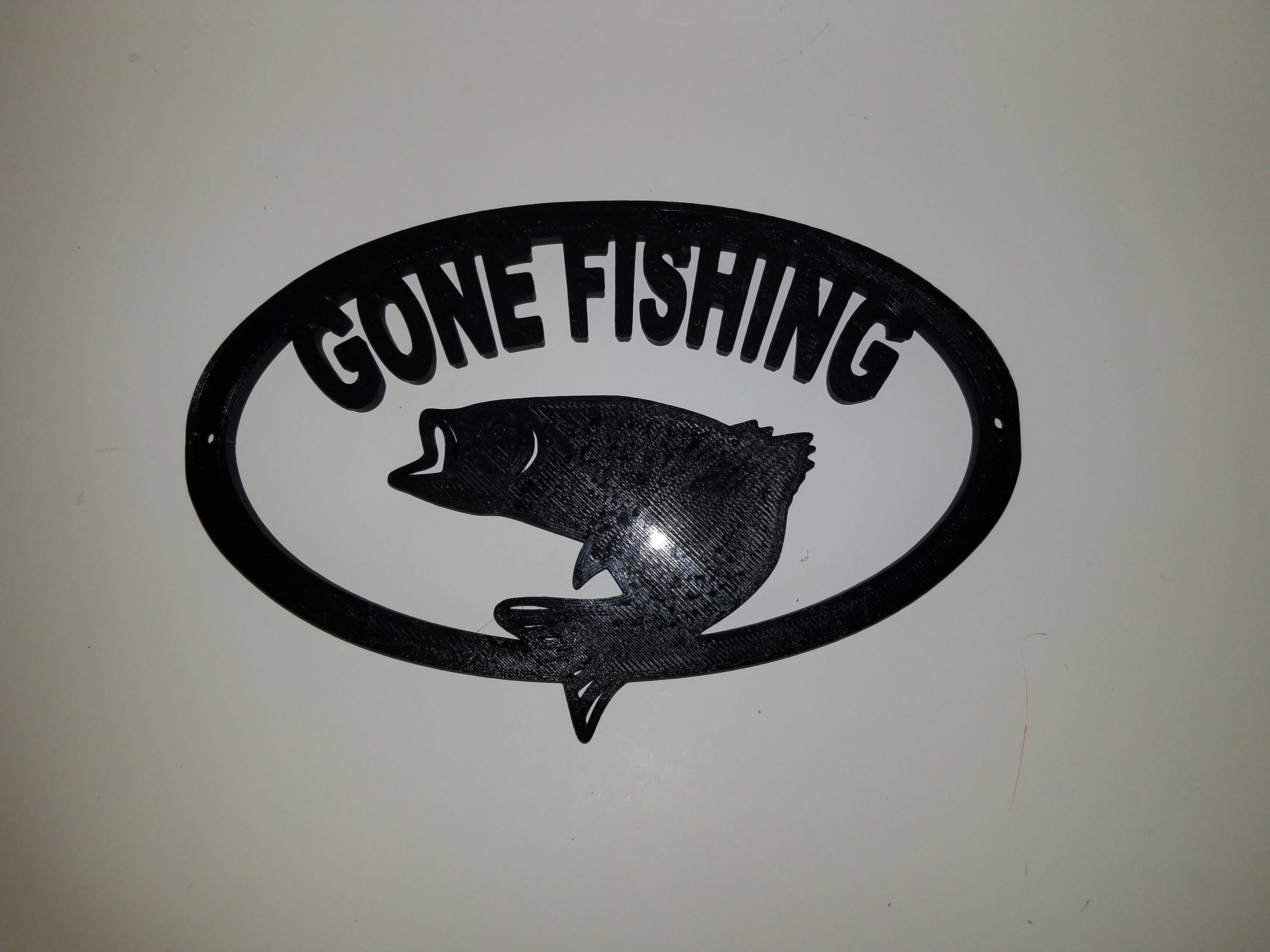 Gone Fishing Wall Picture main image 0
