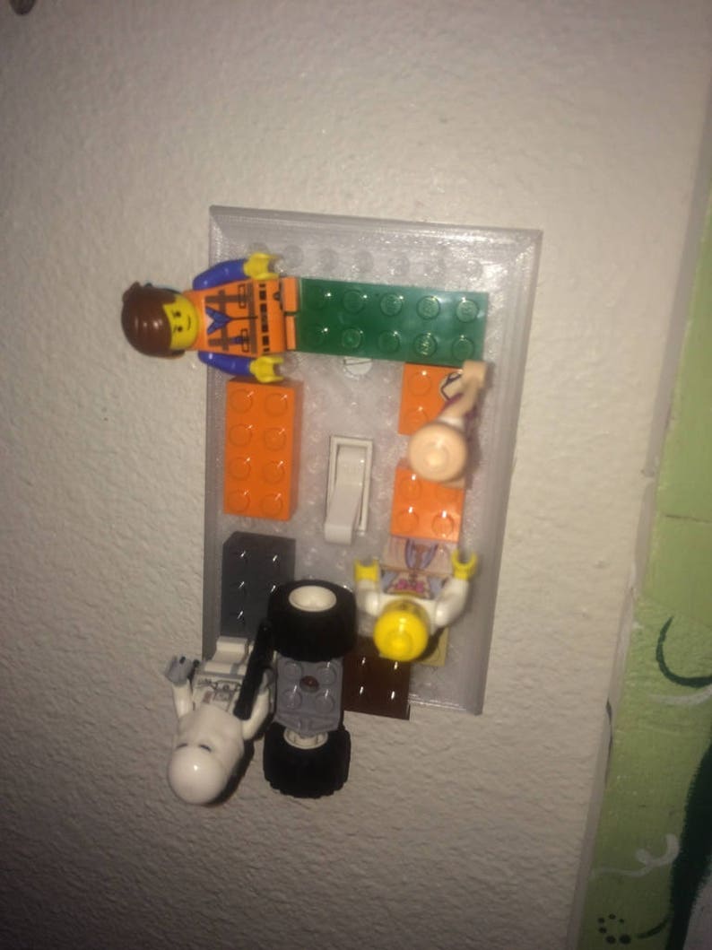 Lego Light Switch Cover Brick Builder Kids Bedroom Etsy