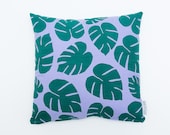 SALE - 30%off - Tropical Leaf Print Pillow - 16x16