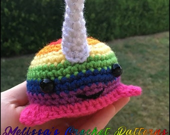 Crochet Pattern - Randy the Rainbow Narwhal