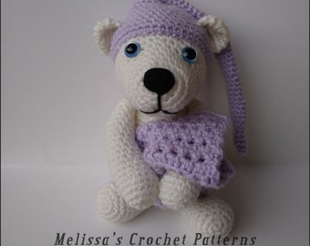 Crochet Pattern ~ Sleepy Polar Bear