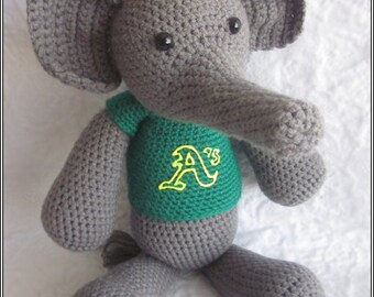 Crochet Pattern - Buster the Baseball Elephant