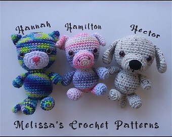 Crochet Patterns - Huggable Animals Collection