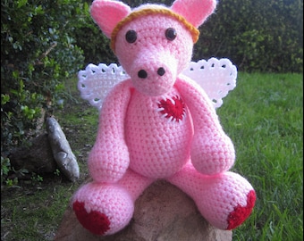 Crochet Pattern - Cupig the Valentine's Day Pig