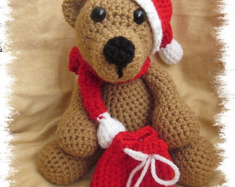 Crochet Pattern - Sammy the Christmas Bear