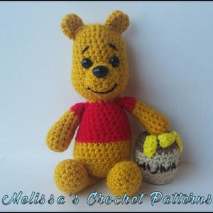 Crochet Pattern - Winnie the Pooh and his Hunny Pot