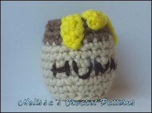 Blue Winnie the Pooh Honey Pot Bag / Handmade Crochet 