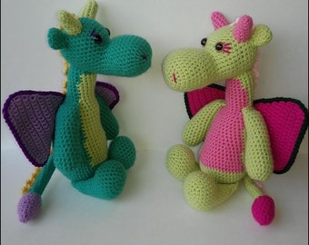 Crochet Pattern - Mr. and Mrs. Dragon