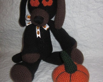 Chocolate the Halloween Puppy Crochet Pattern