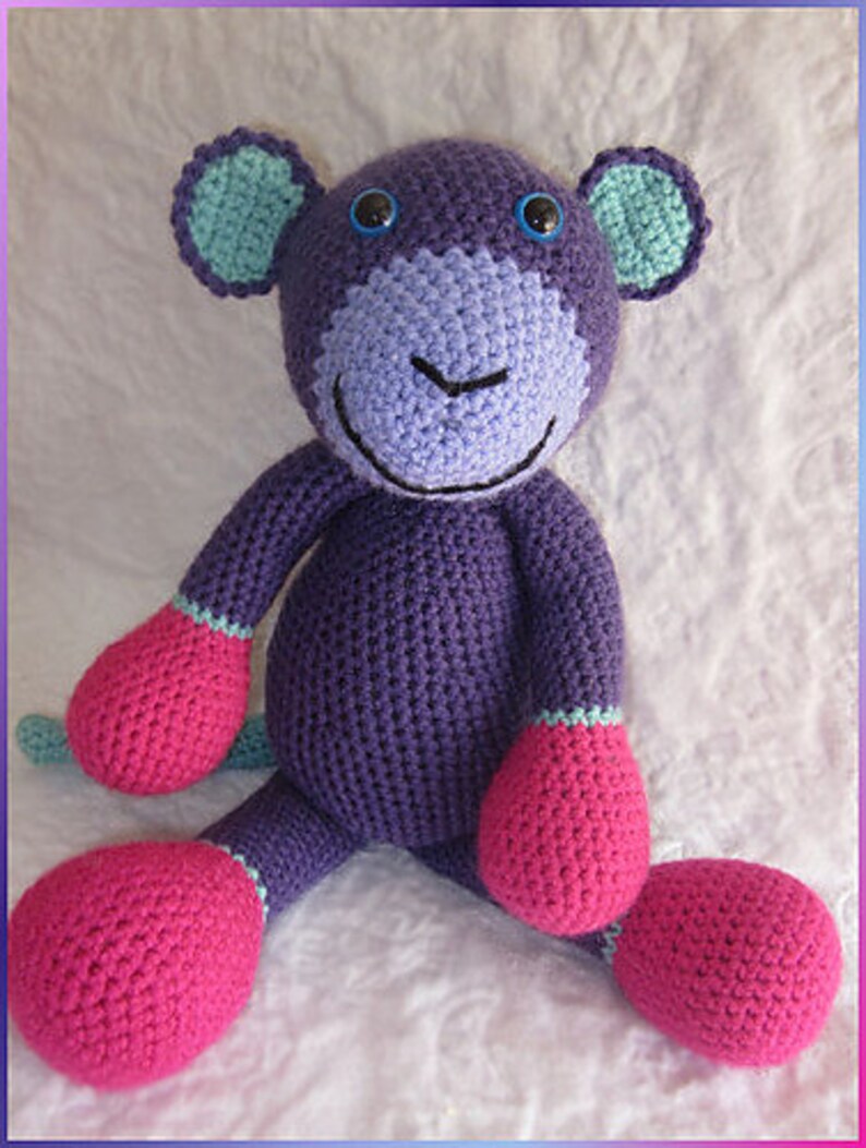 Crochet Pattern - Full of Fun Monkey - Etsy