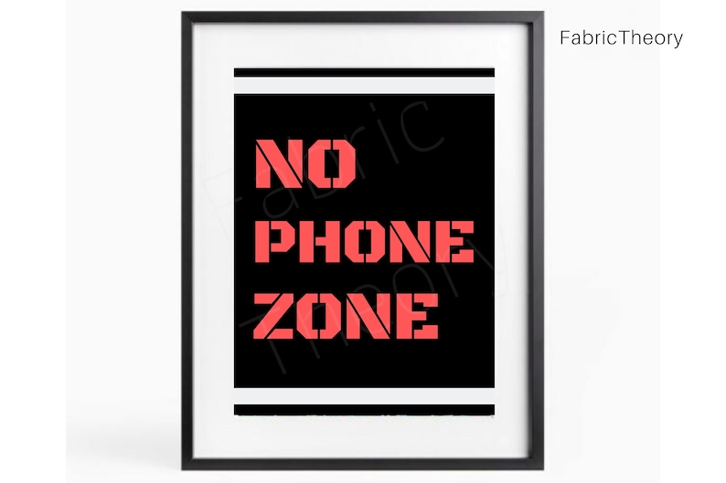 No Phone Zone. Printable Classroom Anti-phone Poster for - Etsy