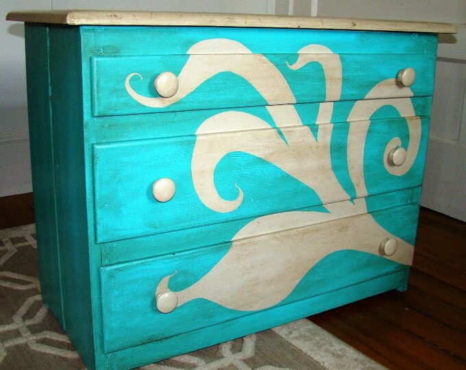 Painted Chest of Drawers Etsy
