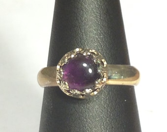 Sterling Silver Ring with Amethyst