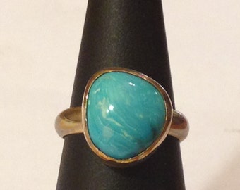 Sterling silver ring with Turquoise stone