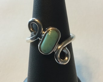 Sterling silver ring with Turqoise stone