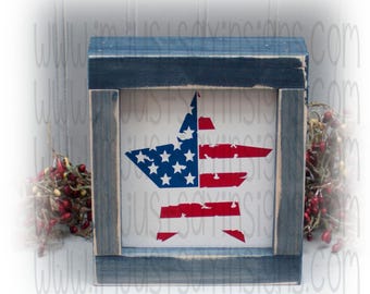 Distressed Star Farmhouse Sign