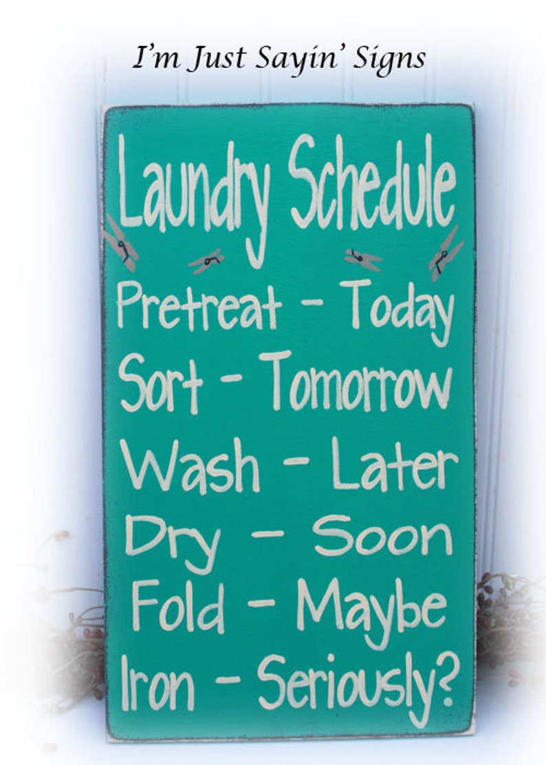 laundry-schedule-wood-sign-etsy