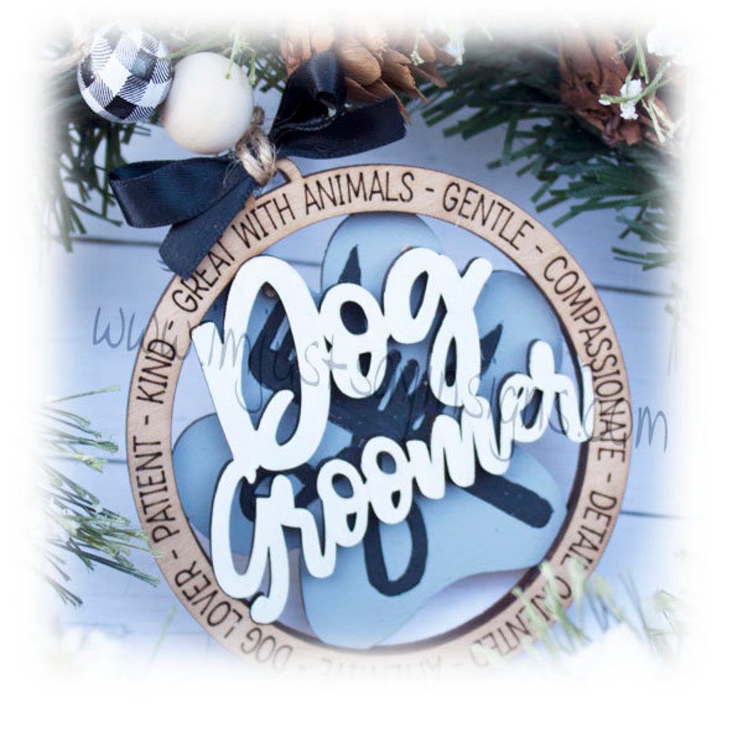 Dog Groomer Christmas Ornament, Christmas Decor, Tree Ornament, Car