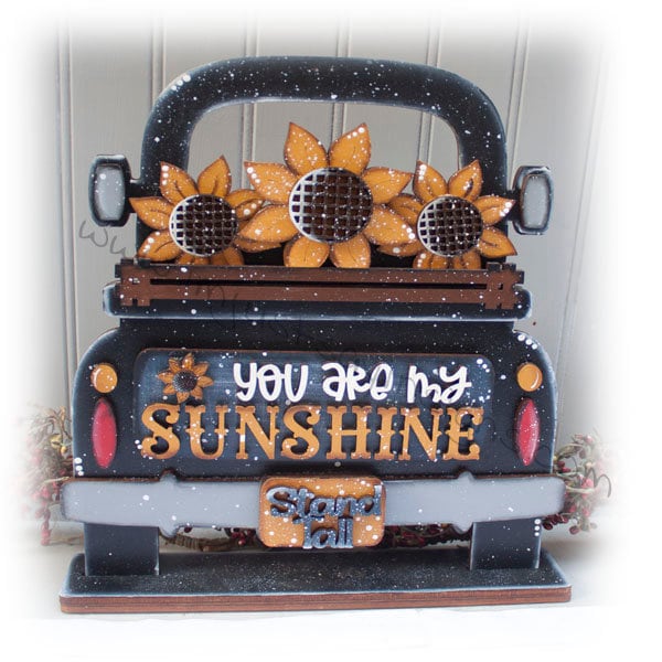 Sunflower Interchangeable Farm Truck, Farm Truck Decor, Front Door Decor, Front Door Hanger, Front Porch Decor, Sunflower Decor