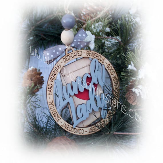 Lunch lady sale christmas ornament