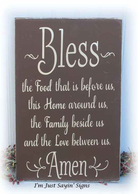 grateful signs Bless the food before us and the love between us the family beside us thanksgiving decor fall signs