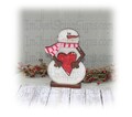 Valentine Snowman Shelf Sitter, Valentine Decor, Snowman Decor, Heart Decor, Tier Tray Decor, Valentine snowman, Farmhouse snowman