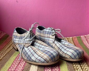 John Fluevog Plaid Shoes