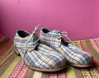 John Fluevog Plaid Shoes